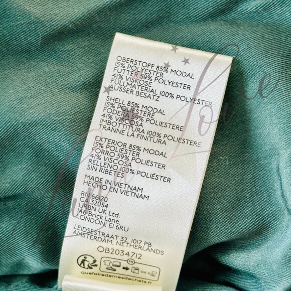 FREE PEOPLE We The Free Aura Liner Quilted Bomber Jacket In Green NWT - Picture 10 of 11